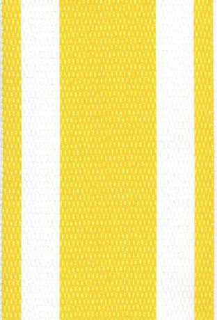 Yellow and White Stripe Lawn & Beach Chair Webbing / Strapping