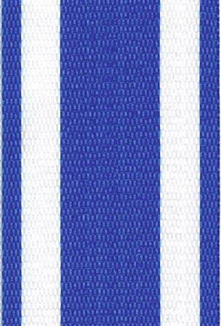Blue and White Stripe Lawn / Beach Chair Webbing / Strapping