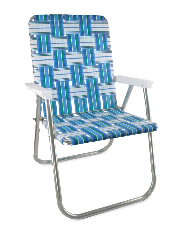 Sea Island Folding Aluminum Webbing Lawn & Beach Chair Deluxe