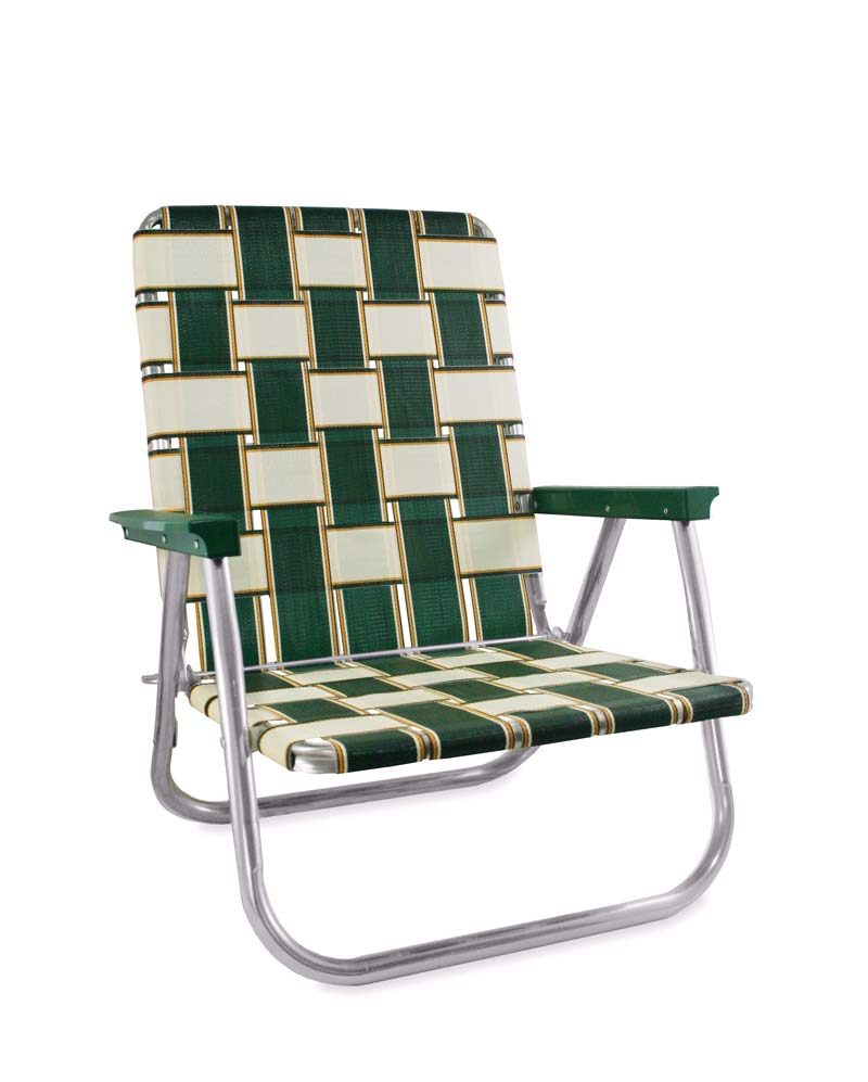 Lawn Chair USA Charleston Folding Aluminum Webbing High Beach Chair