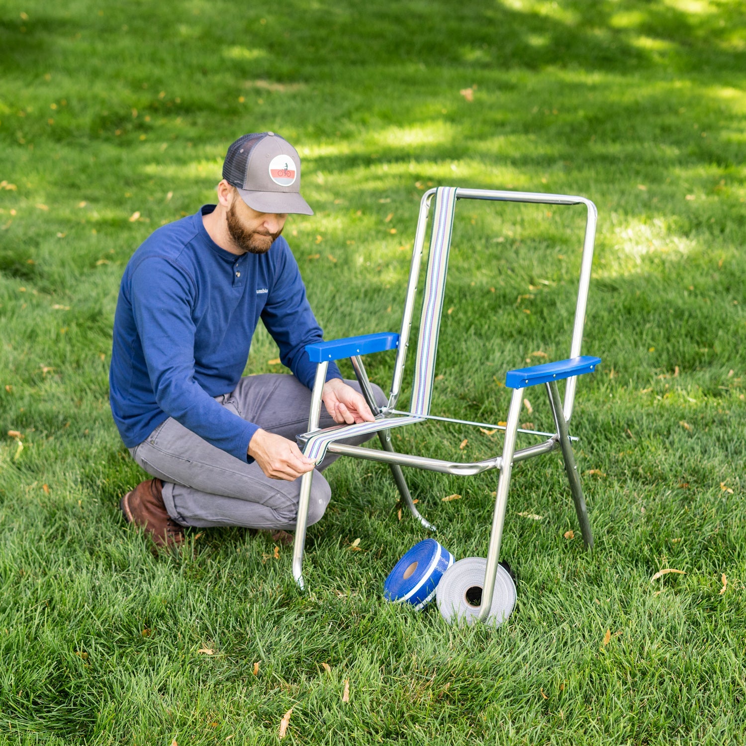 Lawn Chair USA how to reweb chair vintage webbing