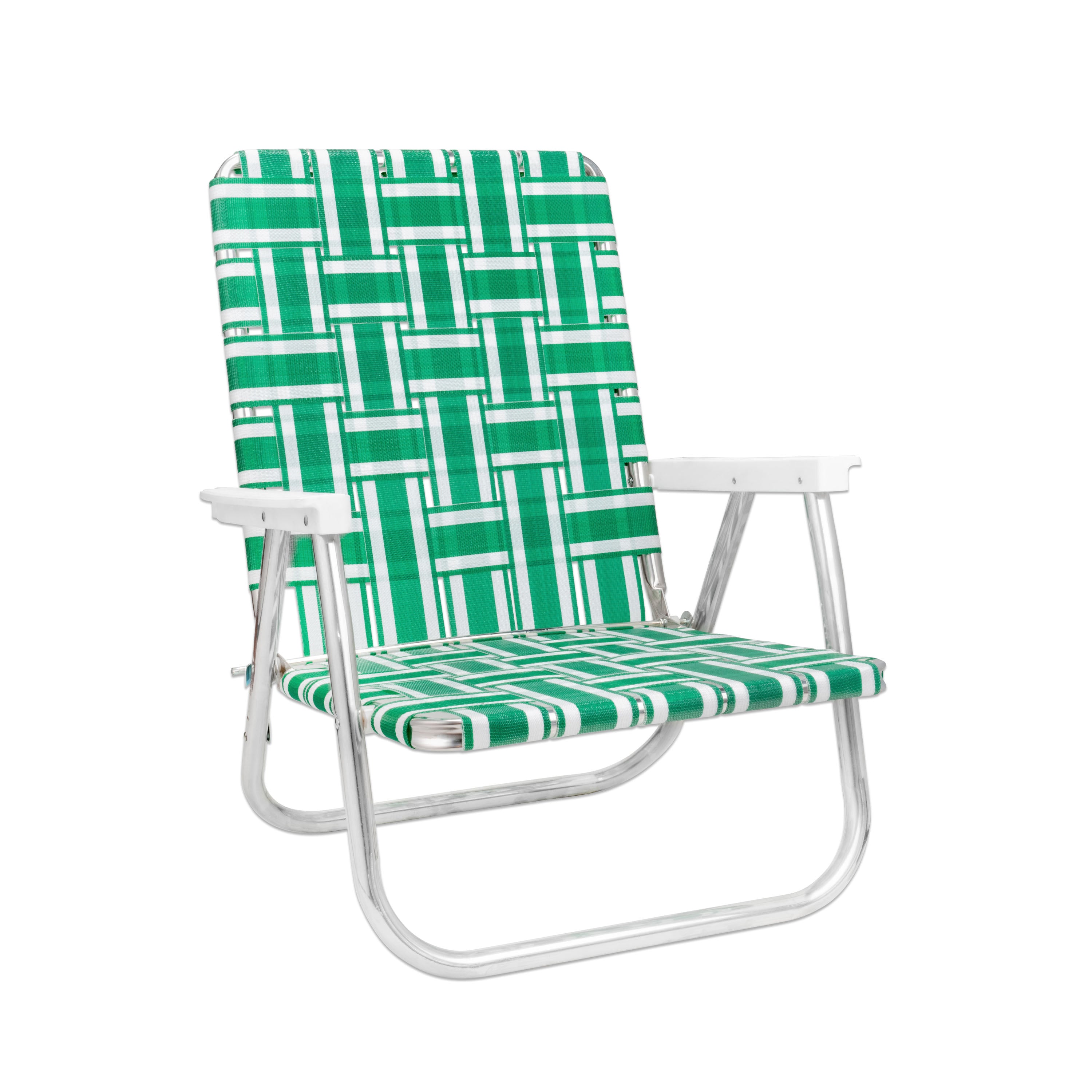 Green and White Stripe Beach Chair