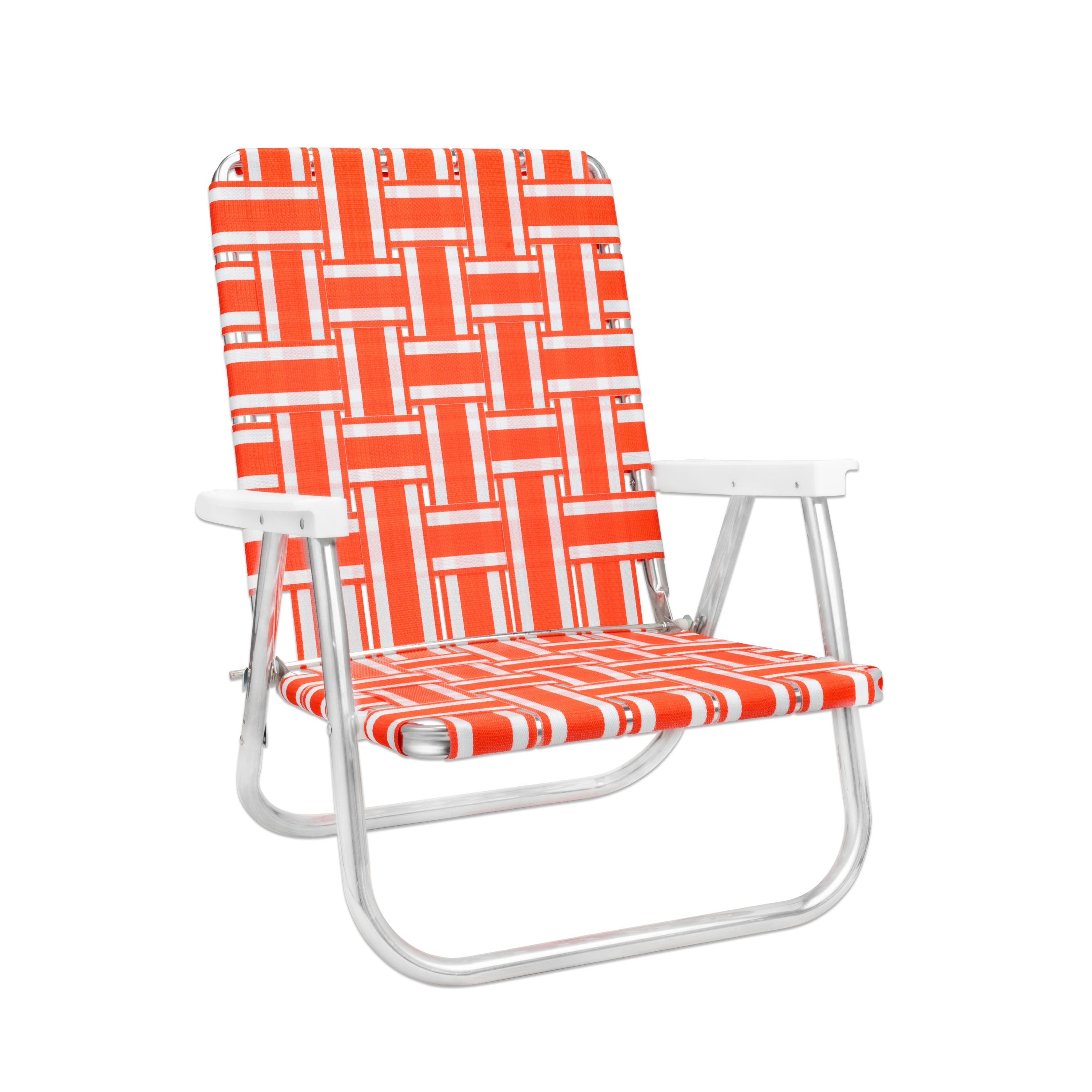 Orange and White Stripe Beach Chair