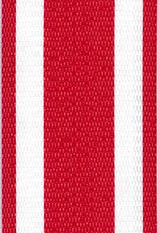 Red and White Stripe Lawn & Beach Chair Webbing / Strapping