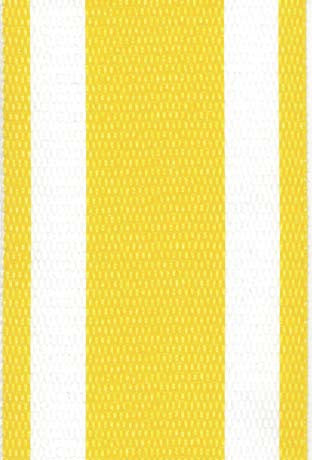 Yellow and White Stripe Lawn & Beach Chair Webbing / Strapping