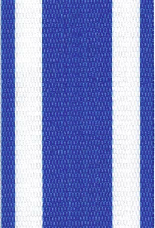 Blue and White Stripe Lawn / Beach Chair Webbing / Strapping
