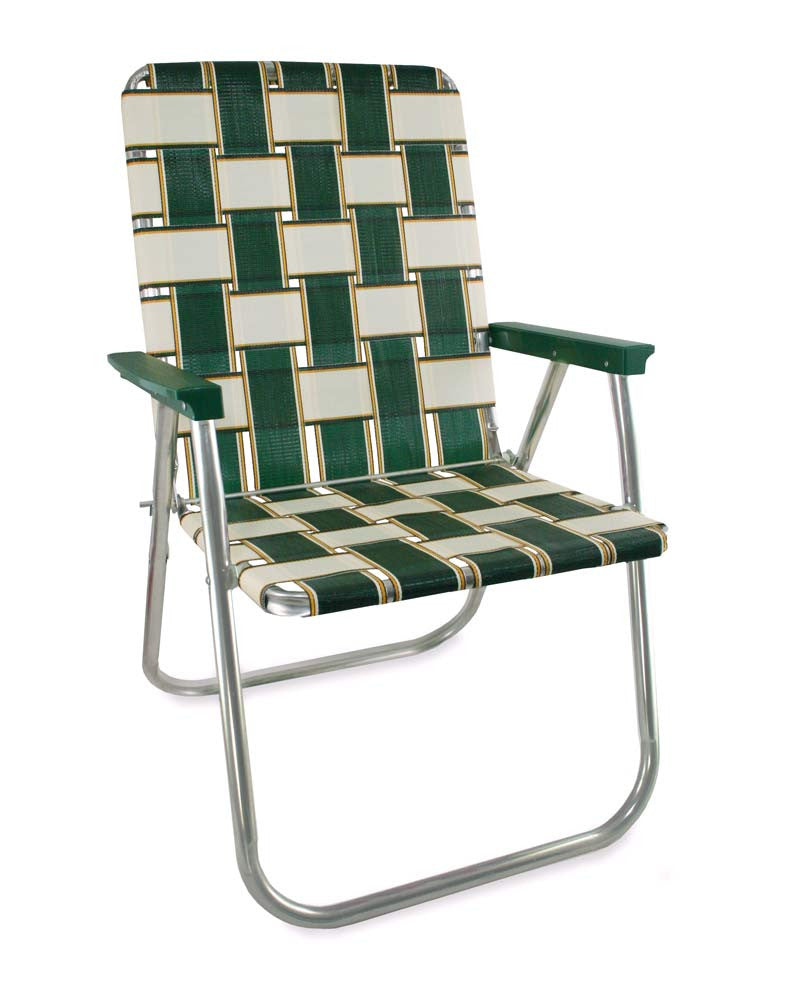 Charleston Folding Aluminum Webbing Lawn Chair Deluxe