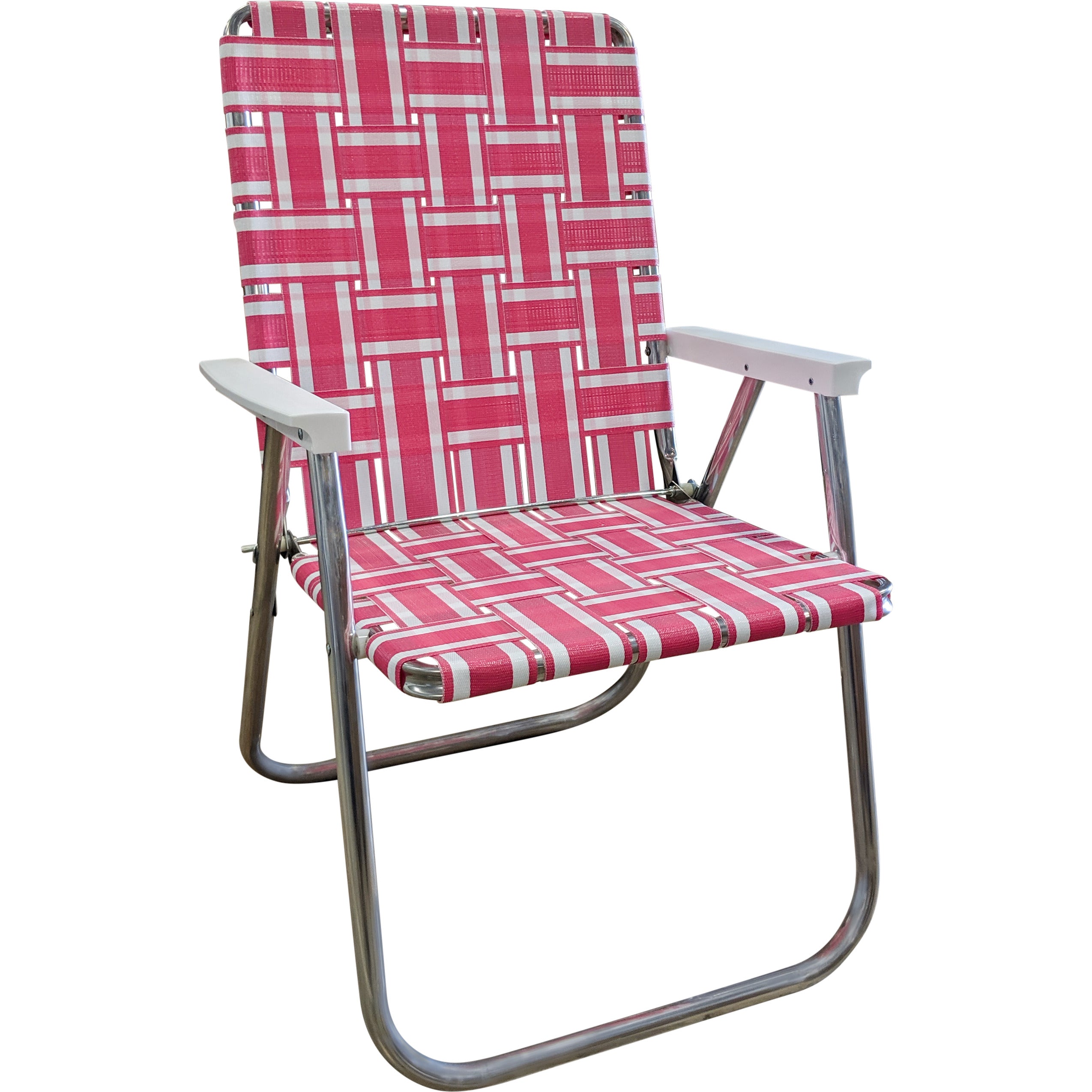Pink and White Stripe Classic Chair
