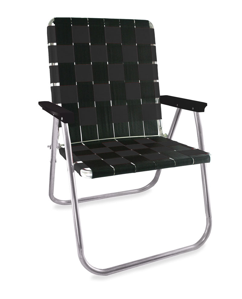 Lawn Chair USA Midnight Folding Aluminum Webbing Magnum Chair